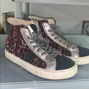D.A.T.E sneakers tweed 36 high top